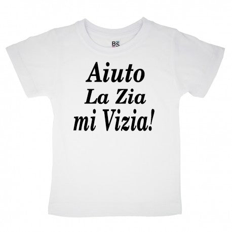 Maglietta Aiuto la zia mi vizia!