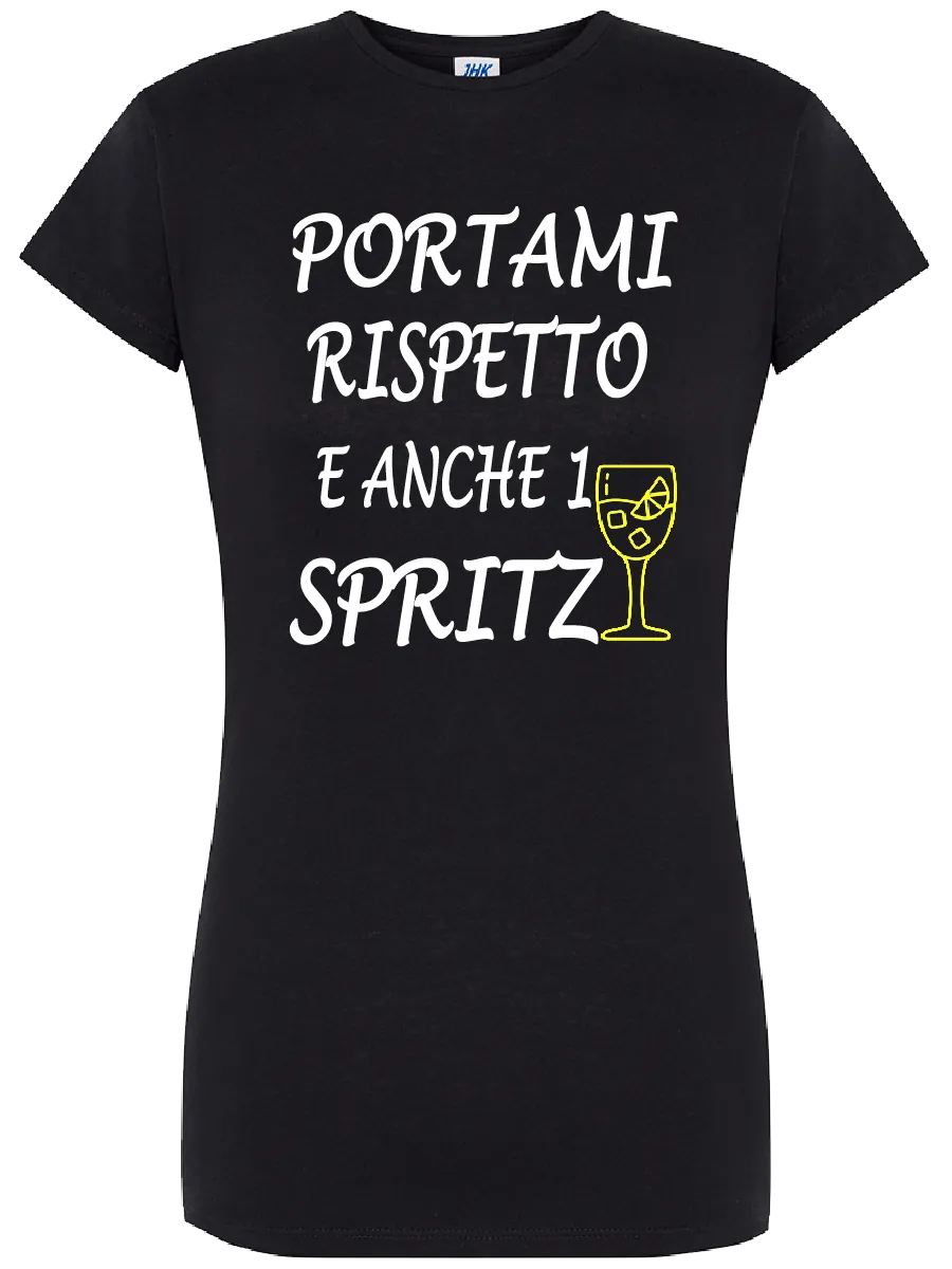 T-shirt Portami rispetto e anche 1 spritz - smprint