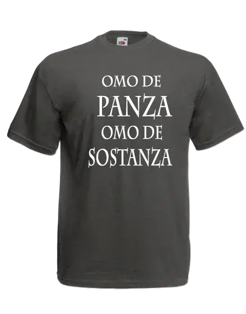 T-shirt Omo de panza omo de sostanza - smprint