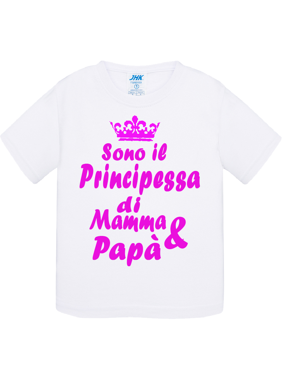 Maglietta Sono il principessa di mamma&papà