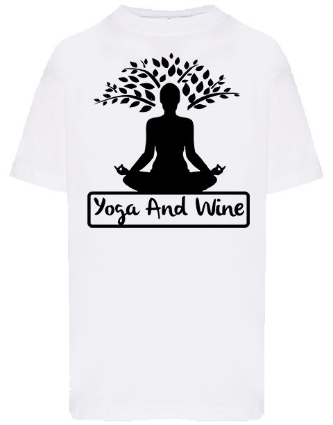 Maglietta yoga and wine