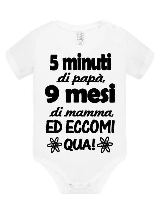 Body 5 minuti di papà 9 mesi di mamma ed eccomi qua SMprint
