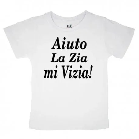 T-shirt Aiuto la zia mi vizia! - smprint