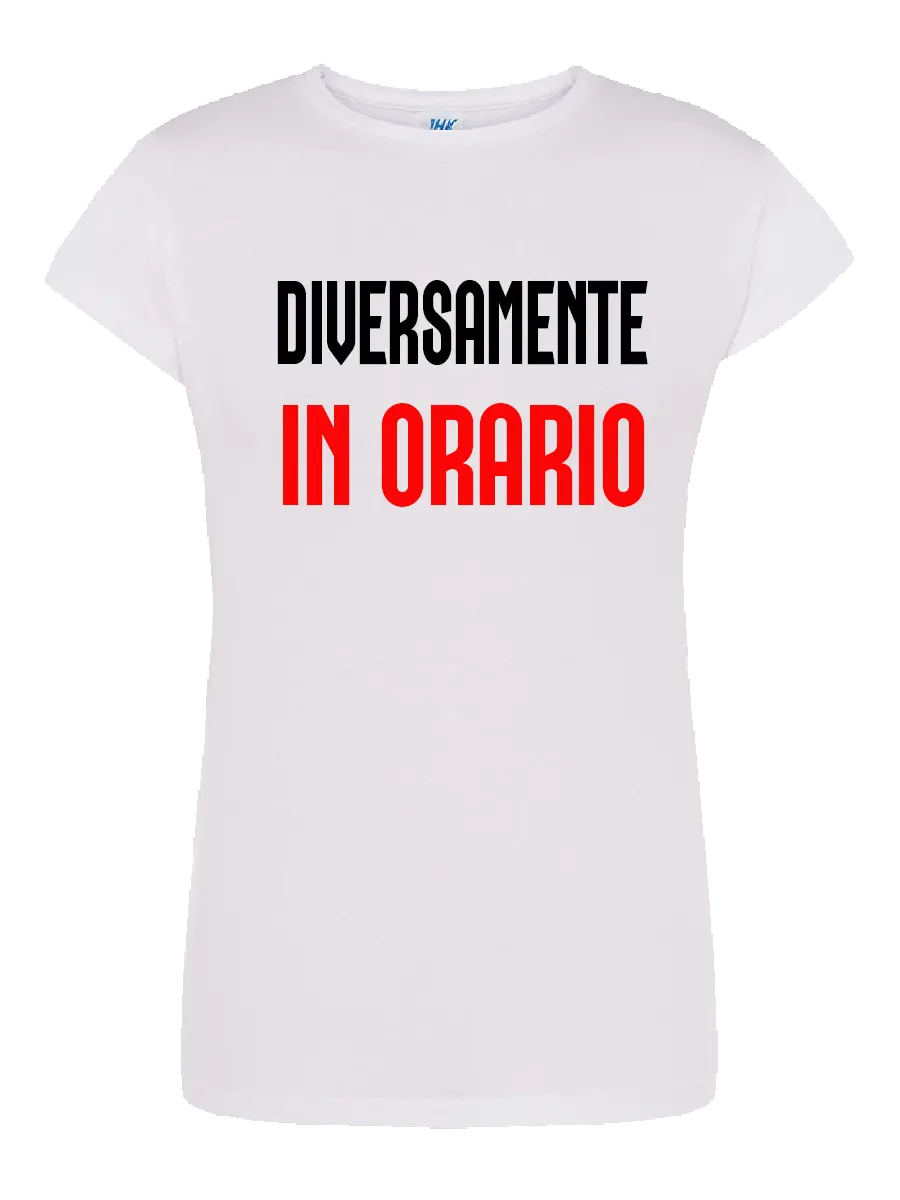 T-shirt Diversamente in orario SMprint
