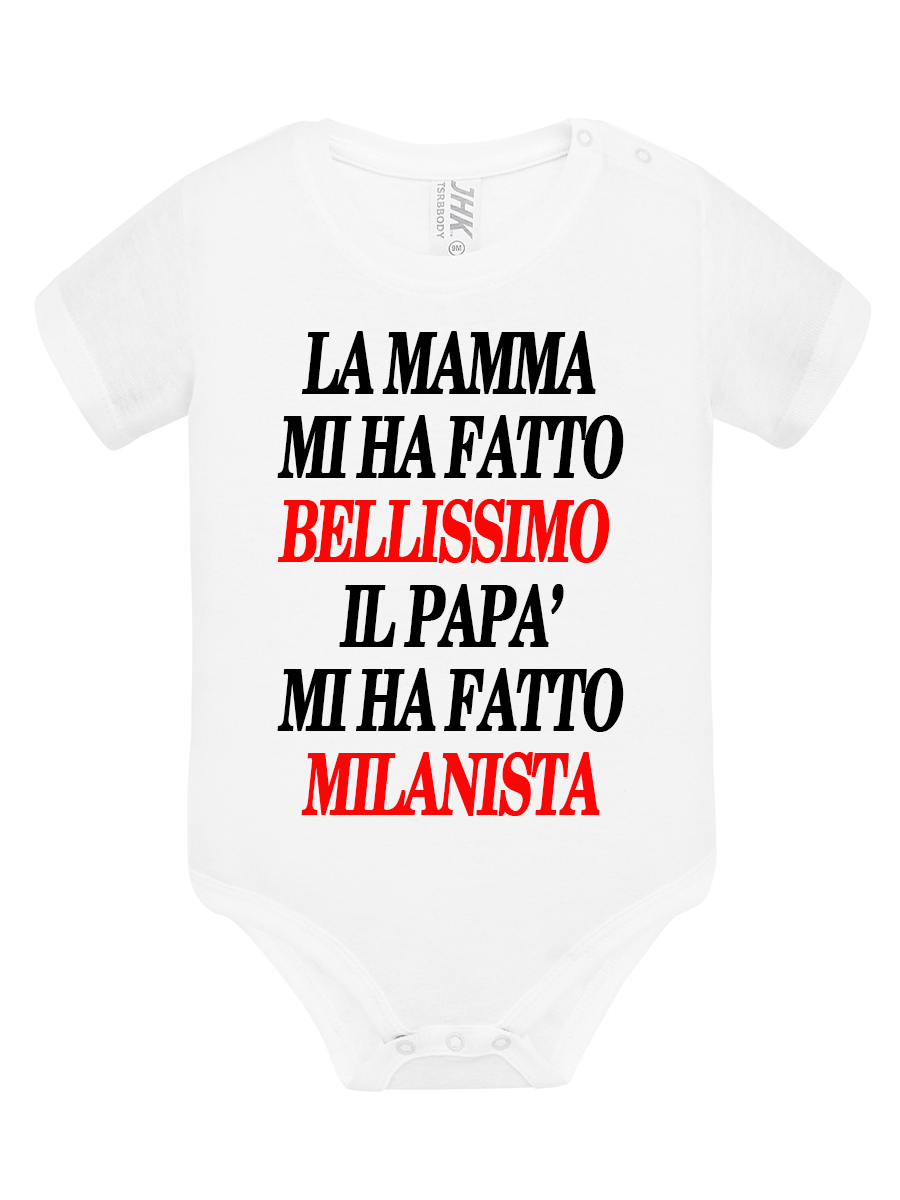 BODY La mamma mi ha fatto bellissimo il papa' mi ha fatto milanista