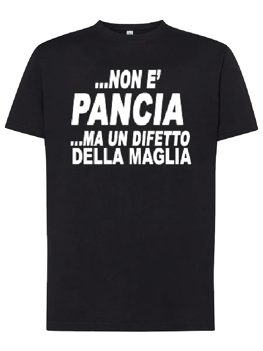 T-shirt Non è pancia ma un difetto della maglia - smprint