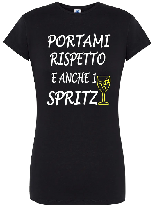 T-shirt Portami rispetto e anche 1 spritz - smprint