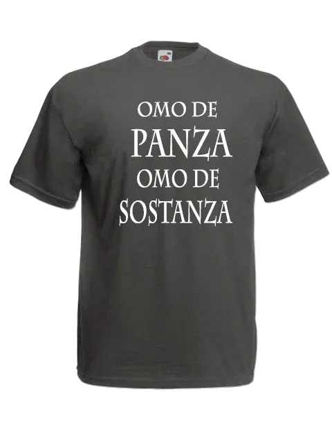 T-shirt Omo de panza omo de sostanza - smprint