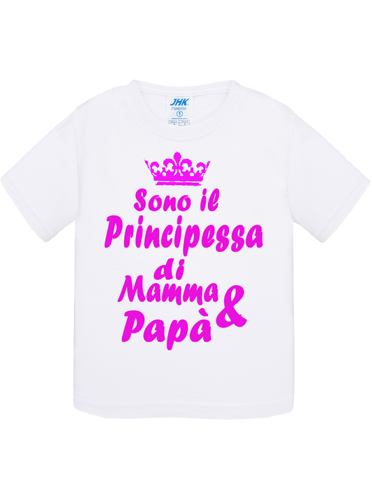 Maglietta Sono il principessa di mamma&papà