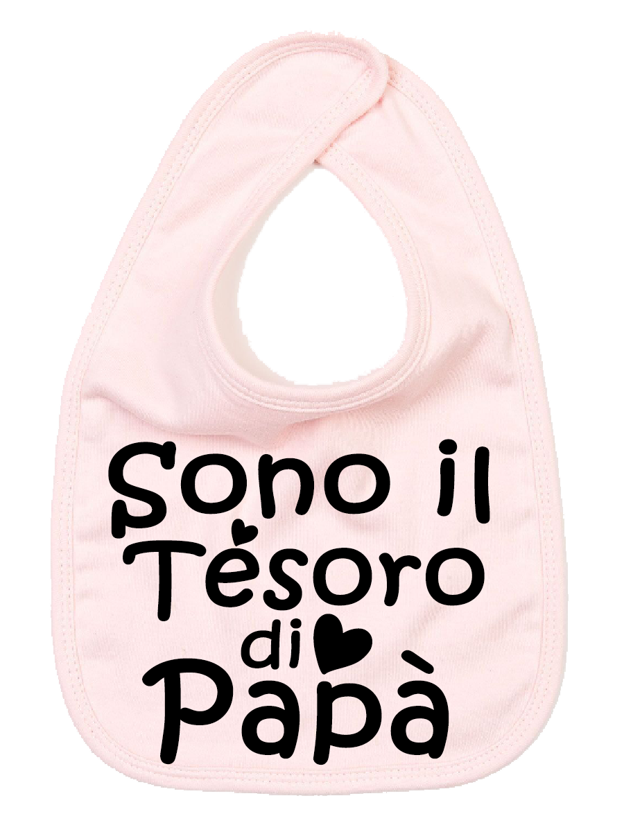 Bavaglino Neonato "Sono il Tesoro di Papà" | smprint smprint