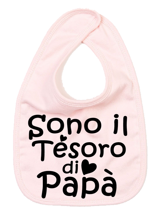 Bavaglino Neonato "Sono il Tesoro di Papà" | smprint smprint
