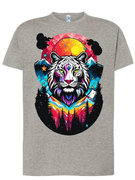 T-shirt con tigre bianca - smprint